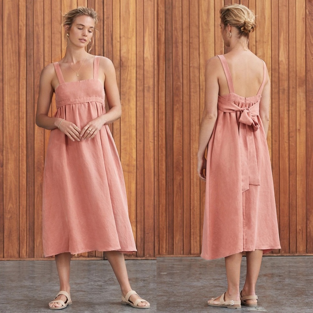 Sancia Dress Vivianna Babydoll Sundress in Canyon Clay